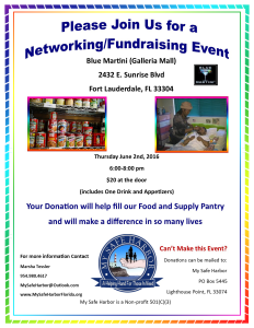My Safe Harbor Event 