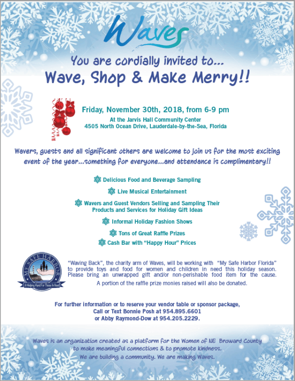 Waving with Revelry flyer