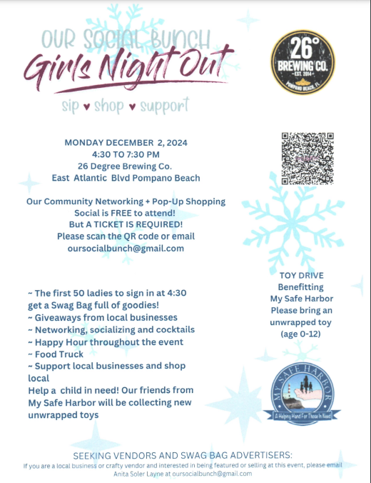 Girls Night Out flyer, December 2, 2024